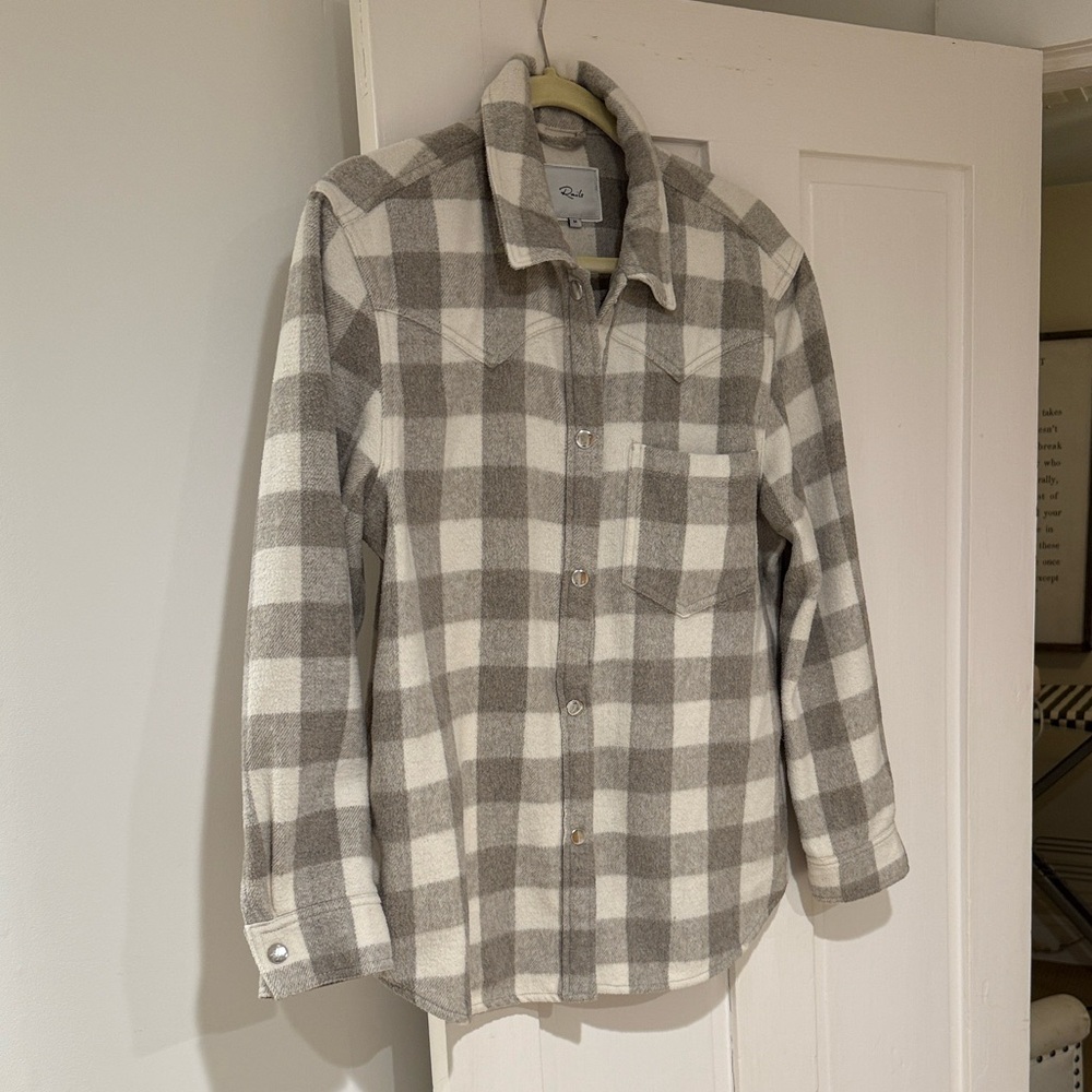 Rails Tripp Beige Plaid Shacket
